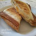 ともみろ's cooksnap of when they made ハムとチーズのホットサンド☆.