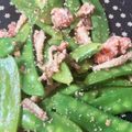 ふぁんころ's cooksnap of when they made 大量消費！キヌサヤのタラコ炒め.