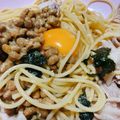 Hanachii♥'s cooksnap of when they made 豚とごま油の和風パスタ.