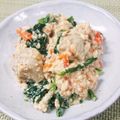 ティモ333's cooksnap of when they made だいすき白和え＊ほうれん草×里芋×春菊.