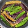 BAR和子's cooksnap of when they made 茄子とオクラの揚げ浸し♪.