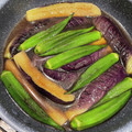 BAR和子's cooksnap of when they made 茄子とオクラの揚げ浸し♪.