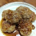 YCHキッチン's cooksnap of when they made 柔らかジューシー豚こま肉の和風ハンバーグ.