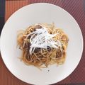 つぶらなシジミ's cooksnap of when they made テンメンジャンで☆豚そぼろパスタ☆.