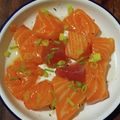 inLondon's cooksnap of when they made 超簡単！やみつき刺身のごま油和え♪.
