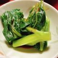 papikun's cooksnap of when they made つるむらさきのお浸し辛子和え.