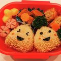 つぼくんママ's cooksnap of when they made 栗くんおにぎり＊キャラ弁.