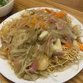 ai☆ia's cooksnap of when they made ウエイパーで簡単★海鮮あんかけ焼きそば.