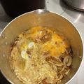 クックZ8J4H4☆'s cooksnap of when they made 竹輪の卵とじ丼.