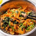 mesantwins's cooksnap of when they made 子供大好き！ほうれん草とにんじんのサラダ.