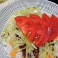 2児ママみきてぃ's cooksnap of when they made 沖縄のソウルフード♬キンタコ風タコライス.