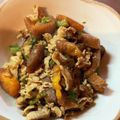 クックE6RXB3☆'s cooksnap of when they made 柿と豚肉で★チンジャオロース風〜味噌炒め.