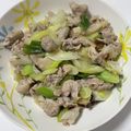 santomo☆'s cooksnap of when they made 豚こま肉と長ネギとエリンギの簡単炒め物.