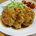 ホンビノスGUY's cooksnap of when they made 大葉入り蓮根つくね.