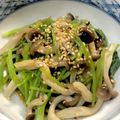 tomitomico's cooksnap of when they made ソッコーおつまみ③ミツバとしめじのお浸し.