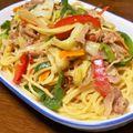 ma2kaboch's cooksnap of when they made 定番にしたい！私の生姜焼きパスタ♡.