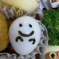 ペコポコBOX's cooksnap of when they made ☆簡単☆　ハロウィンに　うずらお化け.