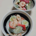 チコリママ's cooksnap of when they made 【時短•簡単】エビときゅうりのサラダ.