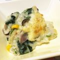 ♪さやbakery♪'s cooksnap of when they made ほくほく♪里芋とほうれん草のグラタン.