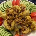Mikasayuho's cooksnap of when they made カリフラワーと挽肉のカレー炒め.