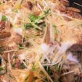 ★か☆な★'s cooksnap of when they made 水菜たっぷり牛ごぼうの柳川風.