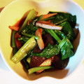 ゴロみかん's cooksnap of when they made ほうれん草と椎茸のからし和え☆ごま油風味.