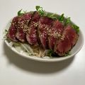 28ocat's cooksnap of when they made レンジで超簡単☆牛のたたき.