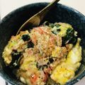 あき☆☆☆☆'s cooksnap of when they made オートミール、カニカマ、ワカメの卵雑炊♪.