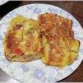 ponyo235's cooksnap of when they made ✿クリームチーズinカニカマ卵焼き✿.