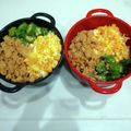 クック3N0VKO☆'s cooksnap of when they made 夏！オクラのせ鶏そぼろ丼♪.