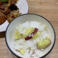 ポメちょん's cooksnap of when they made 簡単サツマイモご飯さつまいも炊き込みご飯.
