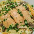 ナツ☆ママ's cooksnap of when they made フライパンで簡単！鮭のちゃんちゃん焼き.