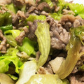 菜つ実☆ミ's cooksnap of when they made 豚こまとレタスの中華風塩ダレ炒め.