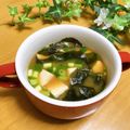 ルパンのかあさん☆彡's cooksnap of when they made 簡単♪朝食　豆腐　長ねぎ　ワカメの味噌汁.