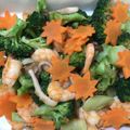 junara's cooksnap of when they made えびとブロッコリーの香味炒め.
