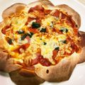 ☆路架☆'s cooksnap of when they made 餃子の皮でハートのクリスピーピッツァ。.