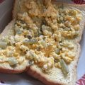 souくんママ's cooksnap of when they made ピクルスいっぱい豪快タマゴサンド♪.