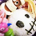 くぅmama's cooksnap of when they made 髪が生えたミイラ ソーセー人★ハロウィン.