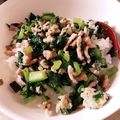 グラターイ's cooksnap of when they made 間引き大根菜と豚ひき肉のナンプラー炒め.