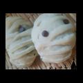 ＭＡＹＯＭＡＹＯ　's cooksnap of when they made ハロウィン☆ミイラのパン♪二種.
