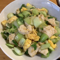 ミルミルNZ's cooksnap of when they made 鶏むね肉と青梗菜と卵のオイマヨ炒め.