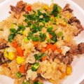 なーなちゃん's cooksnap of when they made 焼肉のたれで牛肉チャーハン★カフェ風簡単.