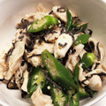 sweetちゃほ's cooksnap of when they made おくらとササミの塩昆布和え.