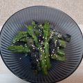 akoreana's cooksnap of when they made 冷凍アスパラのゴマあえ♪超簡単(非常用).