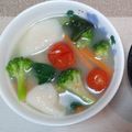akoreana's cooksnap of when they made ゴロゴロ野菜としみうま水餃子のポトフ.