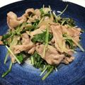 ぐりんぴ〜す♬'s cooksnap of when they made 水菜と豚肉のレモン炒め.