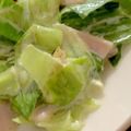MULA's cooksnap of when they made 簡単♪超特急！！レタスとハムのサラダ.