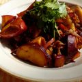もすろー's cooksnap of when they made さつま芋りんご豚肉炒め.