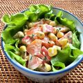 お料理ニャロメ's cooksnap of when they made 人参とコーン蟹カマのマヨサラダ☆お弁当に.