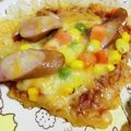 ちょんてん's cooksnap of when they made 残ったごはんのリメイク☆簡単☆ごはんピザ.